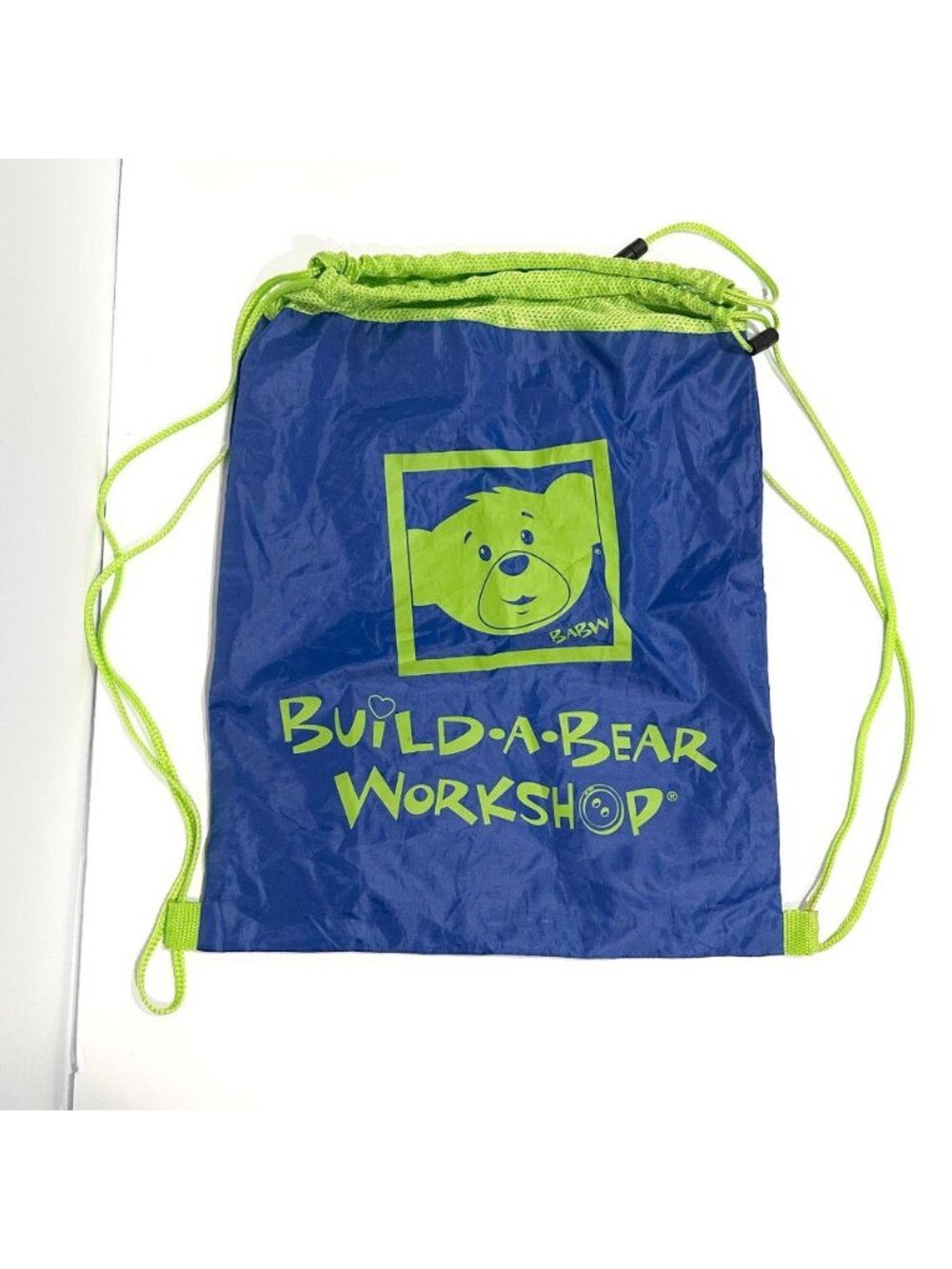 NWOT Build-A-Bear Workshop Blue & Green Drawstring Bag